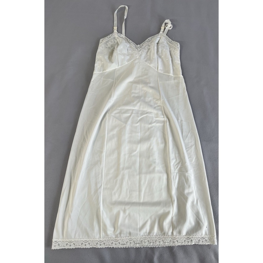Vintage Sears‎ Women's Nightgown Ivory Average 36 Y2K